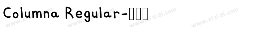 Columna Regular字体转换
